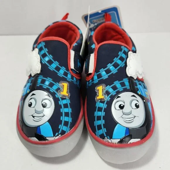 Thomas & Friends Blue Canvas Slip-On shoes - Picture 1 of 7